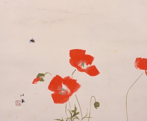 企画展「春らんまん　京都の学校に咲く花々の絵」