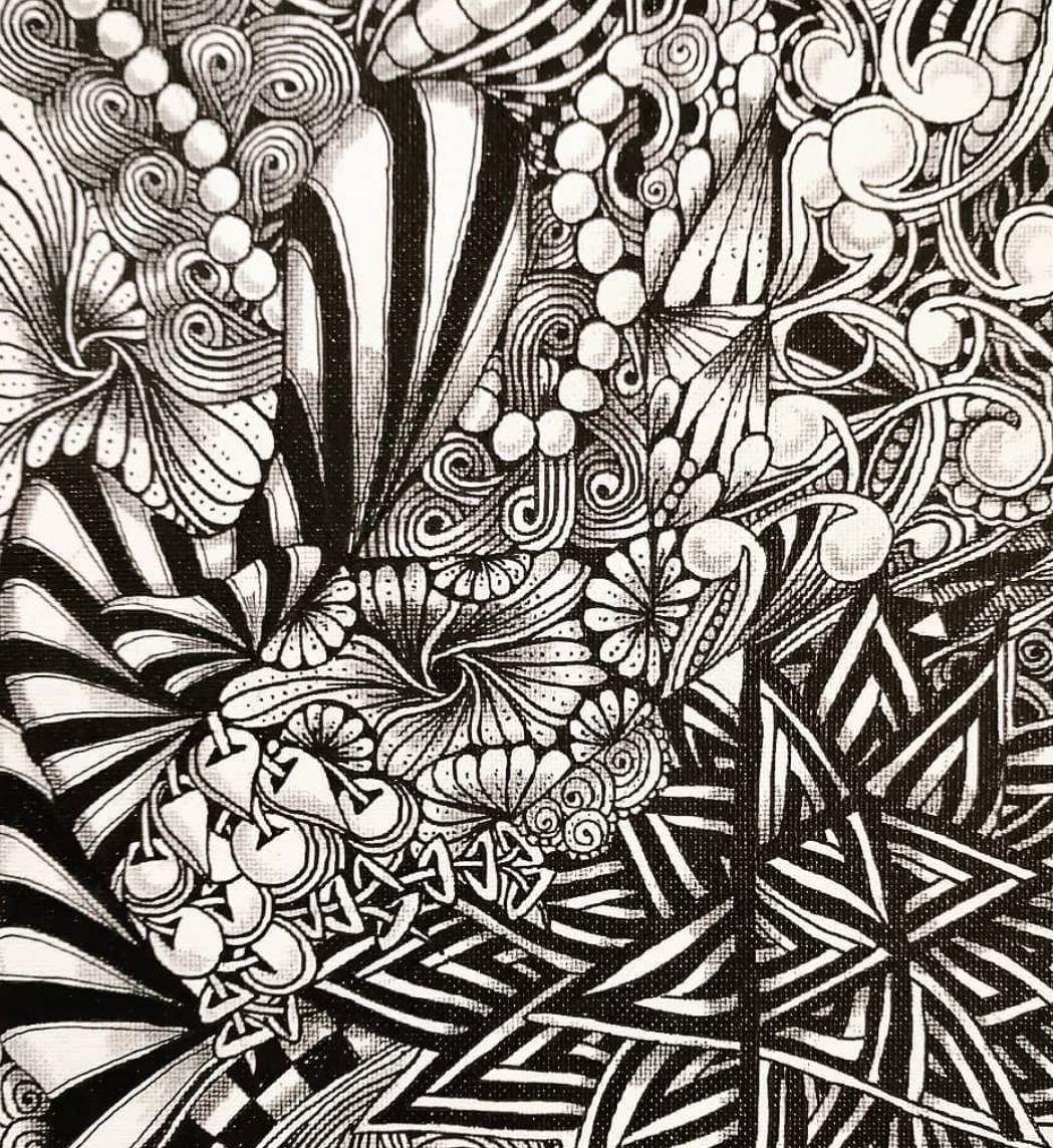 絵心なしでも描けちゃうゼンタングルアート 体験会